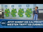 WETTER IN DEUTSCHLAND: Sonne für den Osten! Jetzt rollt die Kaltfront aus dem Westen an
