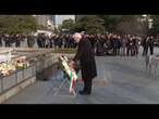 Mattarella depone corona al memoriale della pace di Hiroshima