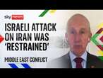 Israel carried out a 'restrained response' on Iran - Former British diplomat | Middle East tensions