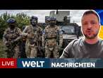 PUTINS KRIEG: UKRAINE in der Offensive - Selenskyj: Ziel ist Einrichtung von Pufferzone | WELT LIVE