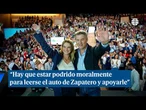 Feijóo: "Hay que estar podrido moralmente para leer el auto de Zapatero y salir a darle apoyo"