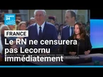 France : Bardella dit ne pas vouloir censurer immédiatement Lecornu, mais attend une "rupture"