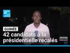 Présidentielle en Guinée : les candidats recalés dénoncent une manœuvre politique • FRANCE 24