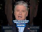 Sean Hannity: There is massive infighting in the Democratic Party #politics #trump #news #shorts