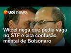 Bolsonaro teve confusão mental, diz Witzel sobre citação em áudio de Ramagem