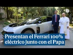 Así ha sido la presentación del Ferrari Luce 100% eléctrico junto con el Papa León XIV