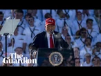 Trump says US struck another boat illegally carrying drugs off Venezuela coast