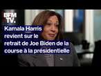 Kamala Harris raconte le moment où Joe Biden lui a annoncé qu'il se retirait