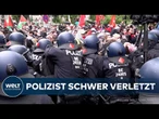 PALÄSTINENSER-PROTESTE: Brutale Gewalt in Berlin - Polizist bei Demo fast zu Tode geprügelt