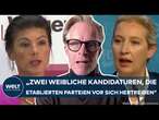 DEUTSCHLAND: "Aushängeschild der AfD" – Alice Weidel vs. Sahra Wagenknecht – "Gewisse Parallelen"