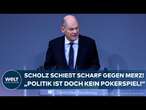 OLAF SCHOLZ: "Sonst droht uns eine schwarz-blaue Regierung!" Heftiger Kanzler-Vorwurf gegen Merz!