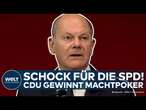 NEUWAHLEN: Abschiedsagenda? CDU gewinnt Machtpoker gegen Olaf Scholz und die SPD