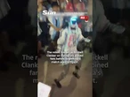 Robot dances with Argentina fans ahead of World Cup match