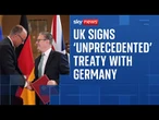 Merz pleased with 'historic' UK treaty - but brands Brexit 'deplorable'