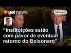 Trump eleito traria fantasma da volta de Bolsonaro; instituições precisam manter punições | Tales