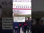 El Rey Felipe VI cede su avión al Papa para regresar a Roma tras un fallo técnico en su avión #Papa