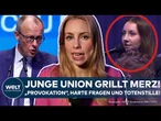 RUST: Kanzler Merz wird auf Deutschlandtag der Jungen Union mit Fragen gegrillt! "Eine Provokation!"