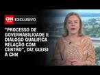 Gleisi à CNN: Processo de governabilidade qualifica relação com centro para eleição | BASTIDORES CNN