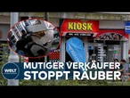 BREMEN: Raubüberfall auf Kiosk! Mutiger Verkäufer überwältigt bewaffneten Räuber – Schüsse fallen