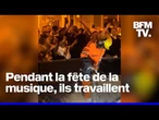 Fête de la musique: des ouvriers travaillant de nuit ont été applaudis par la foule