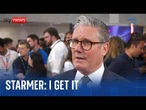 Sir Keir Starmer reacts to Runcorn by-election loss to Reform UK