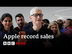 Apple claims 'tremendous' global uptake of latest iPhones | BBC News