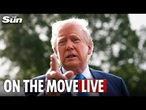 LIVE: Donald Trump departs for North Carolina as LA protests hit tipping point