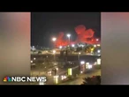 Thick smoke and flames seen in Iran as U.S. launches retaliatory strikes