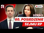 60 posiedzenie Sejmu RP dzień trzeci 19.06.2026 - Transmisja na ŻYWO z obrad Sejmu