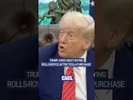 Trump asked whether he may buy a Rolls-Royce after UK trade deal #uk #trump #rollsroyce #tesla