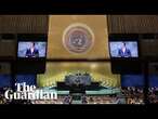 World leaders speak at 79th UN general assembly debate – watch live