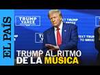 Trump convierte un mítin en un festival de música: 