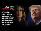 Lourival Sant'Anna: Kamala e Trump estão empatados na margem de erro | CNN PRIME TIME