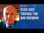 Trump visit: 'If we don't do this, the winners are totalitarian states'
