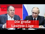 Lawrow spricht über Ukraine-Krieg – sein wichtigster Satz ist eine glatte Lüge