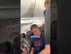 Woman fights partner in outrageous airplane meltdown