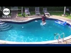 ‘No time to think’: Rescue of drowning boy caught on camera