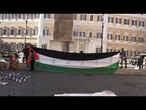 Attivisti pro Palestina in presidio permanente a Montecitorio "fino all'8 giugno"
