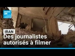 Iran : des journalistes autorisés à filmer les dégâts à Téhéran • FRANCE 24