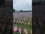 Memorial Day display places combat boots at cemetery to honor fallen service members