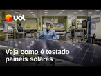 Testes de pancadas: como empresa consegue "prever" garantia de 30 anos de painéis solares