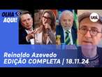 Reinaldo: Janja xinga Musk e dono do X ironiza; Discurso do Lula no G20; Atentado em Brasília e mais