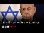 Israel to resume “intense fighting” in Gaza if hostages not freed by Saturday | BBC News