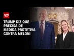 Trump volta a provocar Giorgia Meloni antes de cúpula da Otan | CNN PRIME TIME