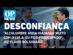 "Alcolumbre anda viajando muito com o Lula, eu fico preocupado", diz Flávio Bolsonaro | O POVO News