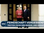 UNGARN: Flüchtlingskrise vergessen? Herzliches Treffen zwischen Merkel und Orbán!