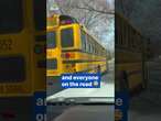 Bus driver endangers children by driving dangerously