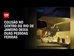 Acidente no RJ: colisão entre ônibus e carros deixa duas pessoas feridas | BASTIDORES CNN