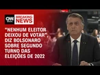Questionado sobre ações da PRF em 2022, Bolsonaro diz: “Nenhum eleitor deixou de votar” | CNN 360º