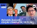 Reinaldo: Escala 6x1; Fux quer impedir apostas bets com Bolsa Família; Musk no governo Trump e +